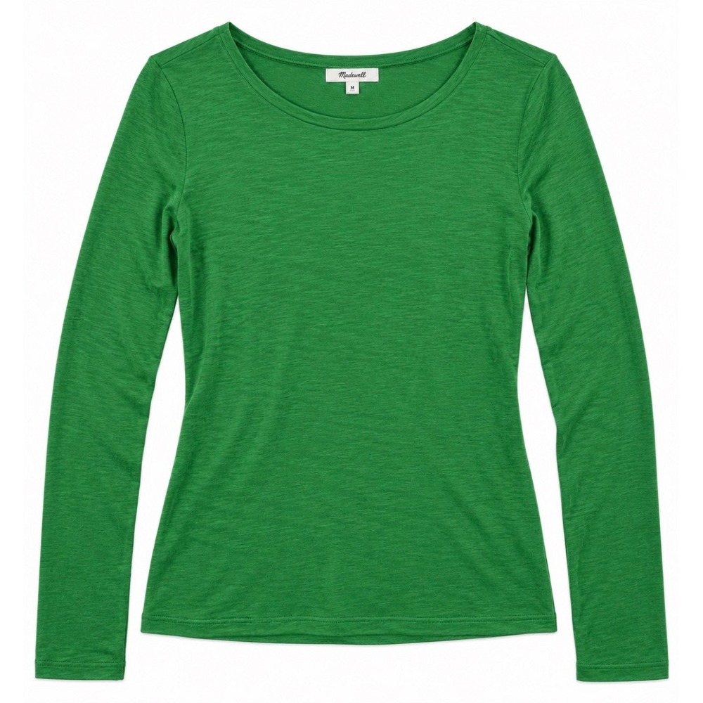 Madewell Long Sleeve Crew Neck Top Size M